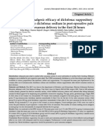 Comparison of Analgesic Efficacy of Diclofenac Suppository With Intramuscular Diclofenac Sodium in Post-Operative Pain Relief After Cesarean Delivery in The First 24 Hours