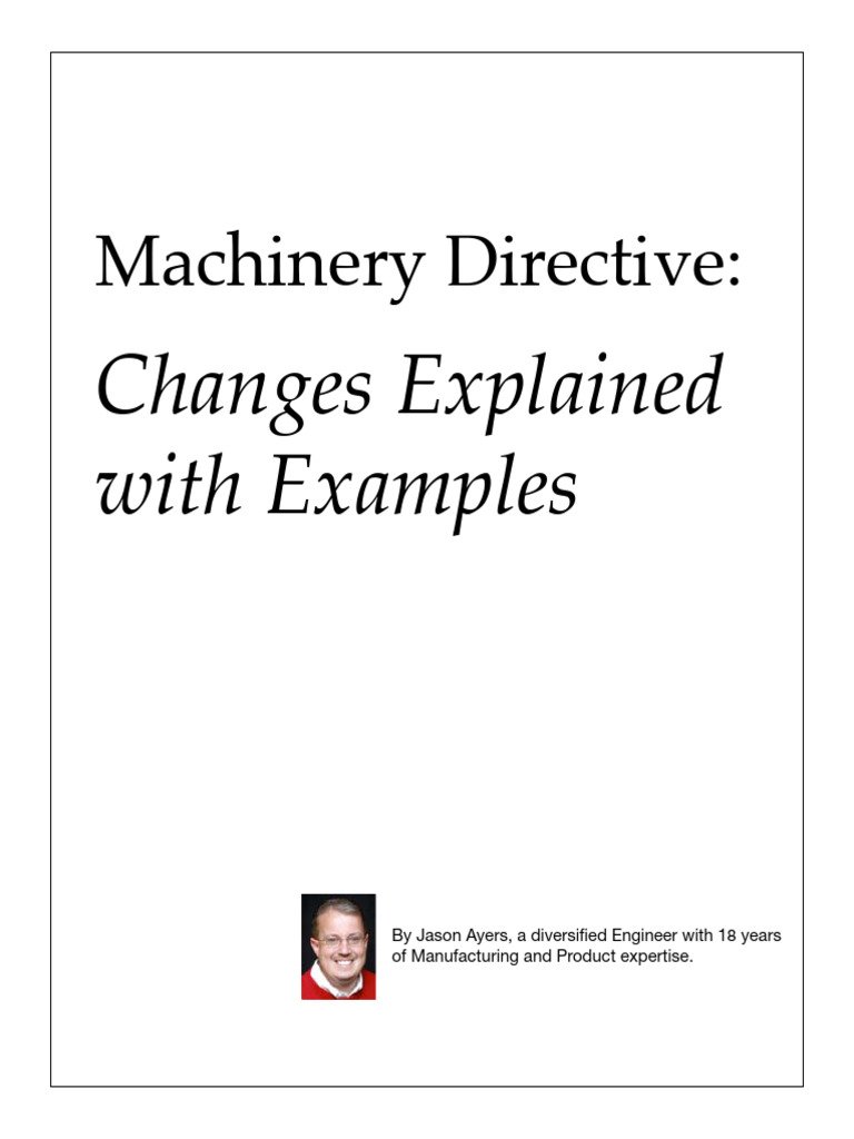 Machinery Directive Guide for Exporters | PDF | Risk | Risk Assessment