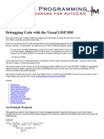 Debugging Code With The Visual LISP IDE - Lee Mac Programming