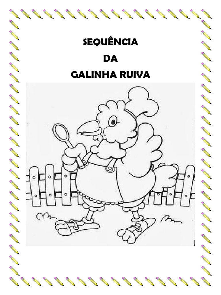 Atividades da Galinha Ruiva para Educação Infantil | PDF