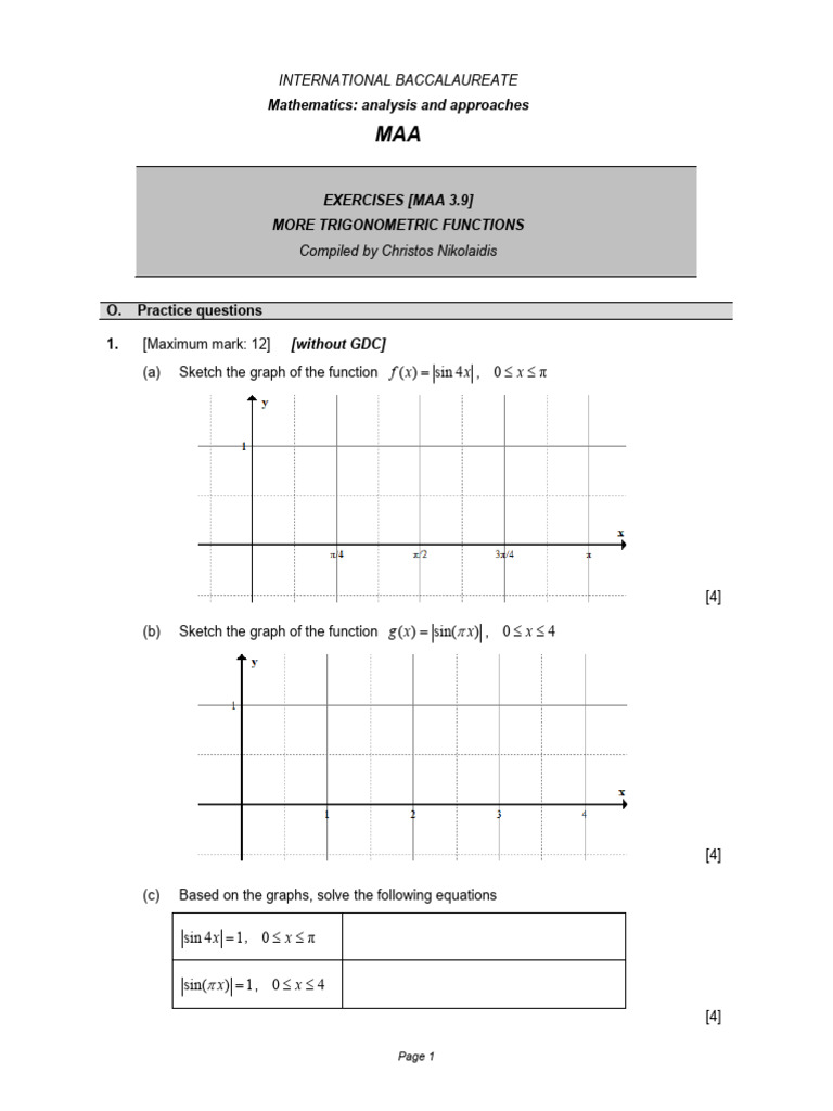 Trig geometry and complex numbers pdf trigonometric functions
