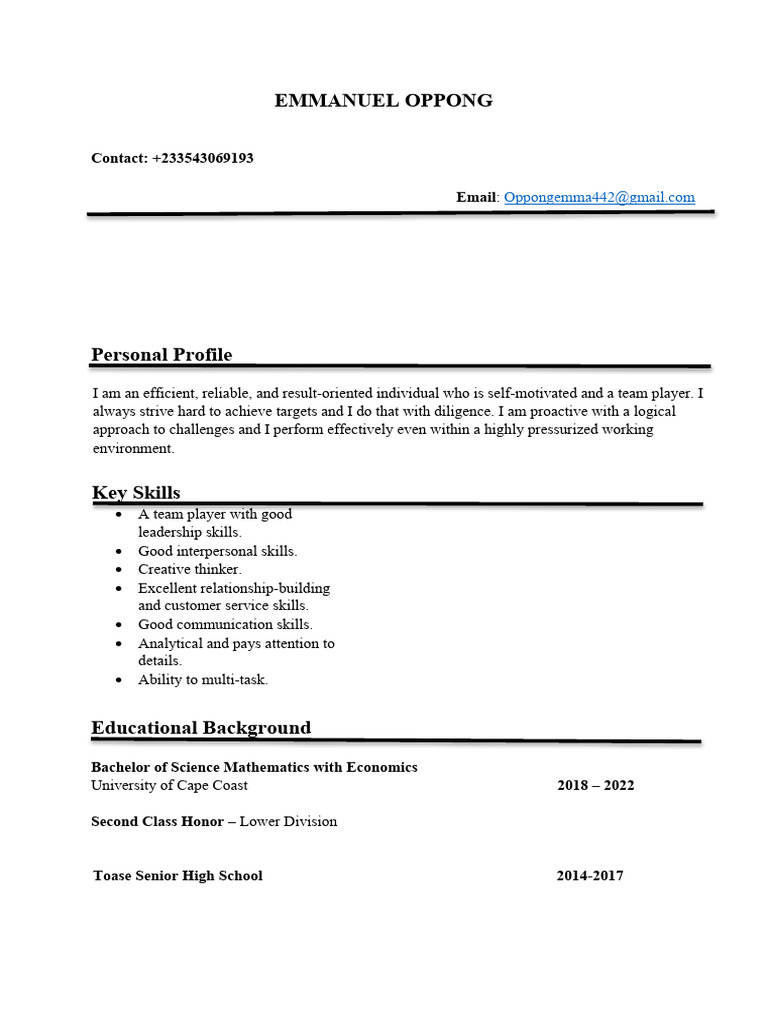 Educator's Professional Profile | PDF