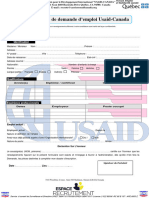 Formulaire Officiel de Confirmation USAID CANADA 2024