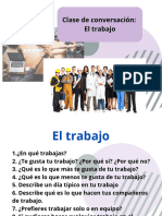 Clase de conversación trabajo