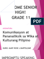 Komunikasyon at Pananaliksik Sa Wika at Kulturang Pilipino