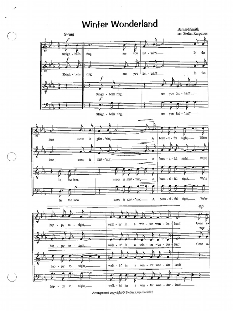 Winter Wonderland SATB | PDF