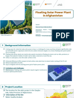 Floating Solar Power Plant in Afghanistan (Barai and Amani)