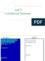 Lab Manual V Conditional Structure
