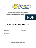 Rapport de Stage Exemple1