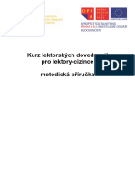 Metodická Příručka - Kurz Lektorských Dovedností Pro Cizince