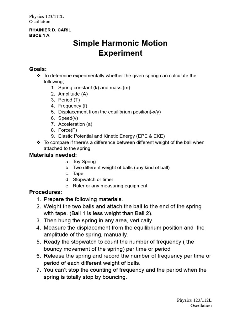 Oscillation | PDF | Oscillation | Mechanics