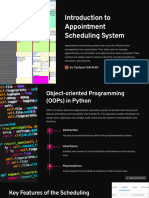 Introduction To Appointment Scheduling System: by Yashjeet SACHAN