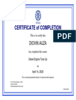 ASPDETU - Certificate of Completion