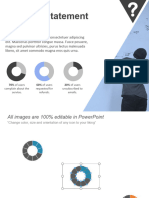 Problem Statement Template With Man Writing On Whiteboard and Data Driven Pie Charts