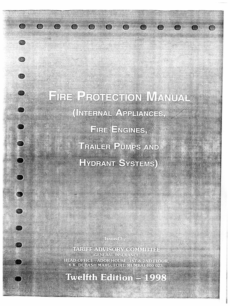 Fire Protection Manual Overview | PDF | Fire Sprinkler System ...