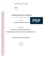 Mestrado-Direção e Gestão Desportiva-Luís Manuel Cató Ramos Camacho-Financiamento Público Ao Desporto...