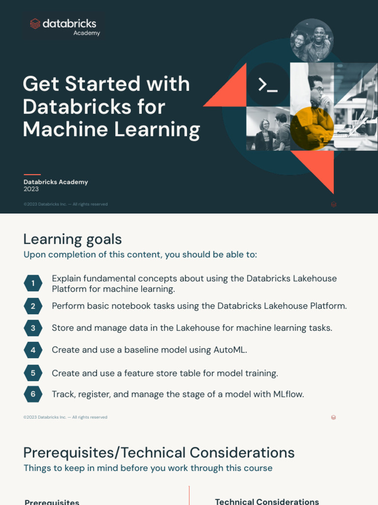 Get Started With Databricks For Machine Learning | PDF | Computer ...