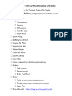 ChrisFix Maintain First Car Checklist