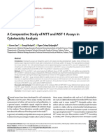 A Comparative Study of MTT and WST-1 Assays in Cytotoxicity Analysis