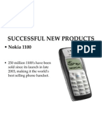Successful New Products: - Nokia 1100
