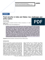 Food Security in India and States Key CH