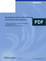 Developing Information Sharing and Assessment Systems: Esearch