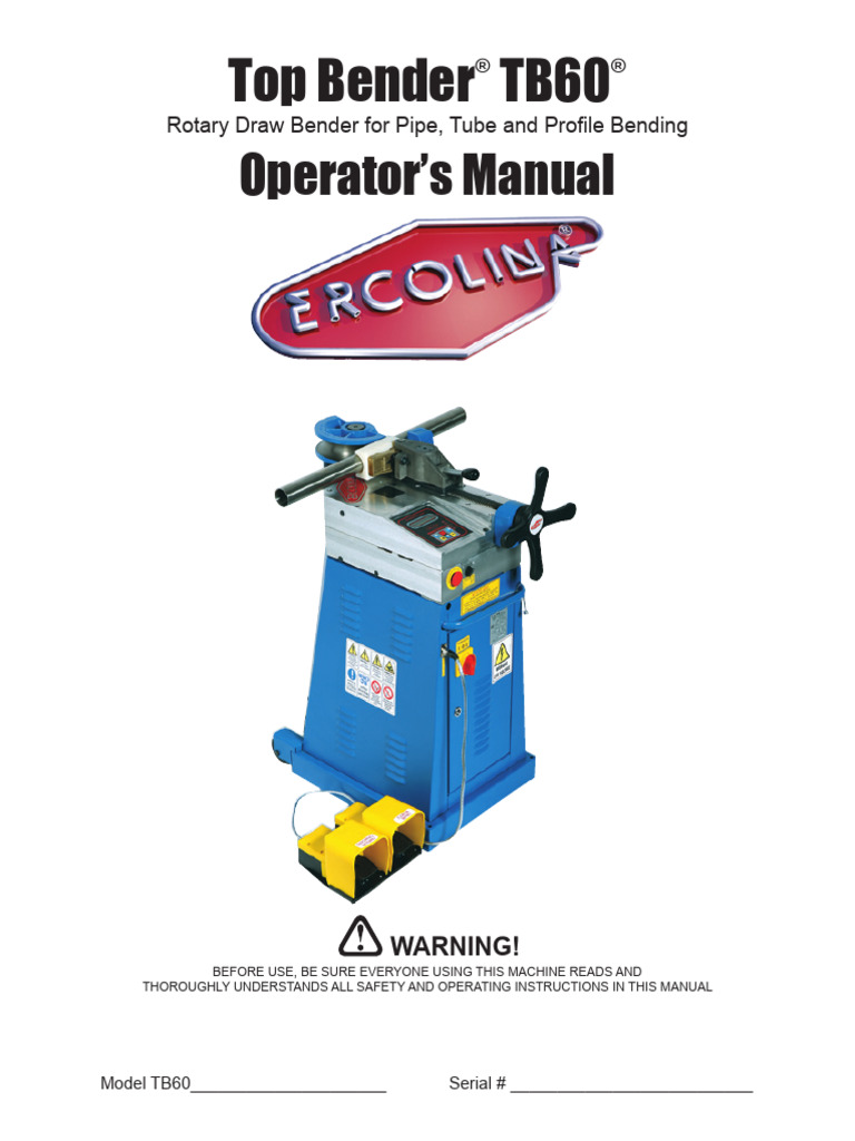 TB60 Manual_lr | PDF | Pipe (Fluid Conveyance) | Power Supply