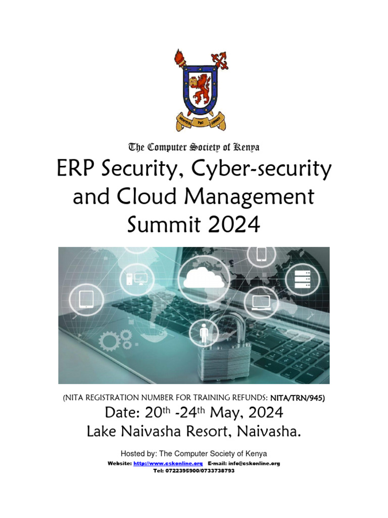 ERP Cybersecurity Summit 2024 Details | PDF | Computer Security | Security