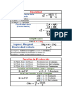 Resumen 2 - Economía Gerencial (Fórmulas)