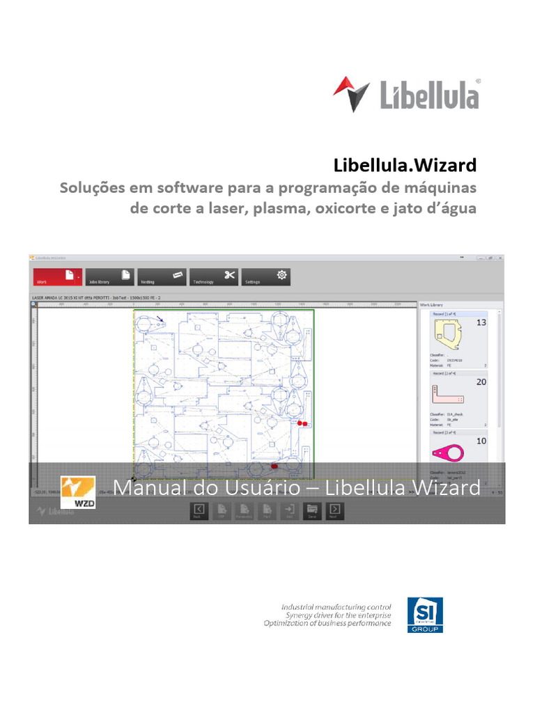 Software Libellula Wizard para Corte | PDF | Biblioteca (informática ...