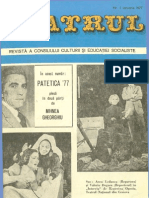 Revista Teatrul, nr. 1, anul XXII, ianuarie 1977