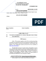 HB24-1292 - A Bill For An Act Concerning Prohibitions On Certain Firearms Used in Public Mass Shootings