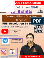 CURRENT Affairs One-Liner (Eng) IB ACIO 2023 - RBE - Compressed