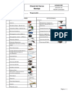 Check List Estado de Carros Montaje