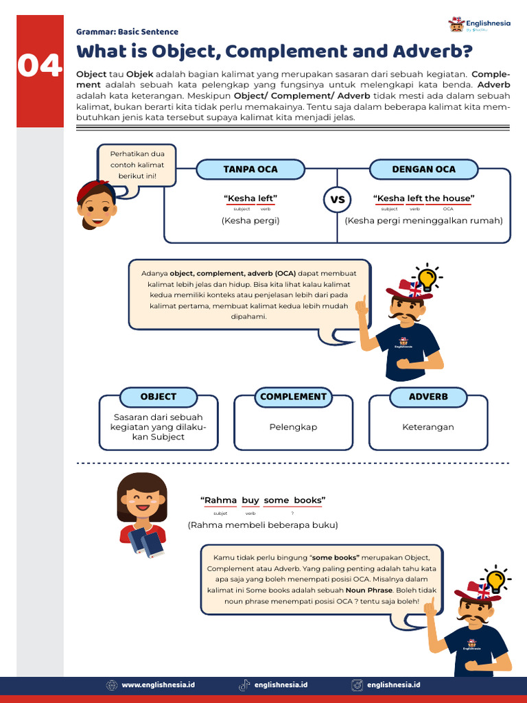 Memahami Objek, Complement, dan Adverb | PDF