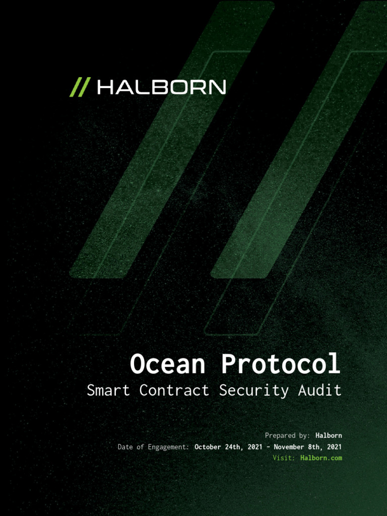 Ocean Protocol Smart Contract Security Audit Report Halborn Final | PDF ...