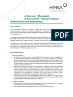 Role Profile - Pharmaceutical Assessor (Biologicals) - Final