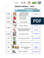 Cronograma de Publicación de Periódico Mural 2024