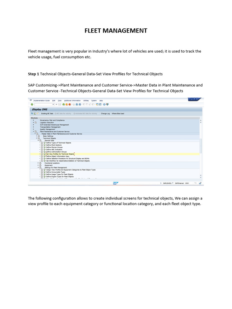Fleet Management Configuration Guide | PDF | Fuel Economy In ...
