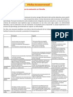 Rubrica para Evaluar en Filosofia