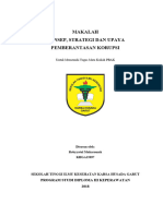 Makalah Konsep Strategi Dan Upaya Pemberantasan Korupsi