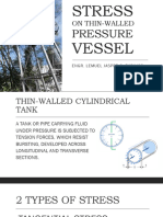 Stress On Thin Walled Pressure Vessel