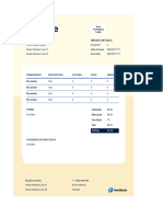Hotel Excel Invoice Template For US Template 10