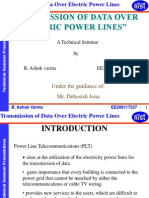 Transmission of Data Over Electric Power Lines