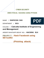 Format of Cyber Security Project Report