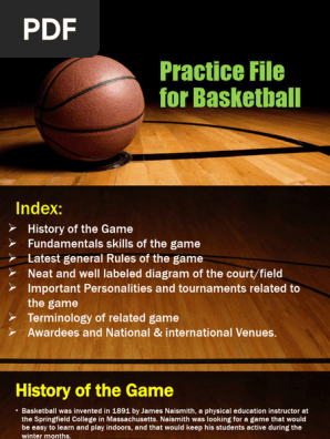 Practice File for Basketball