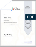 Prince Verma Certificate - Digital Transformation With Google Cloud