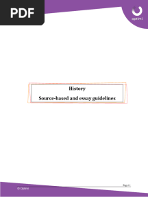 Source Based and Essay Questions Guidelines