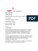 Informe Psicométrico. Fecha: 16/08/2023 1-Datos Generales