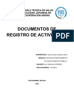 Documentos de Registro de Actividades